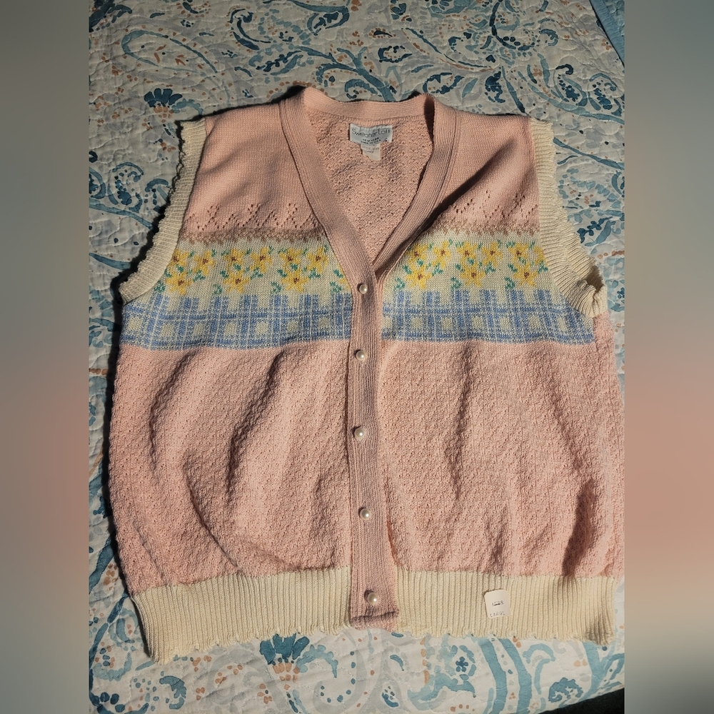 Womens Vintage Sweater Vest